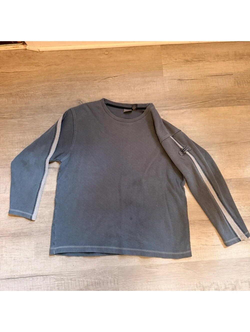 Vintage Quiksilver Heavyweight Waffle Knit Long Sleeve Crewneck